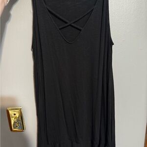 Old Navy Black Crisscross Tank Top